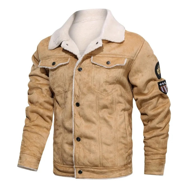 Danniel - Elegante Chaqueta De Cuero Cálida Con Forro Polar