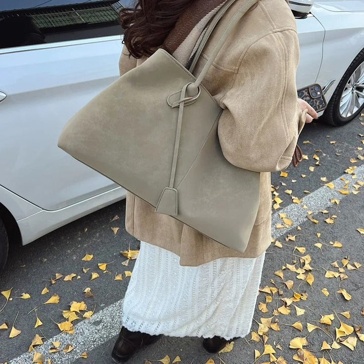 Umaiza - Bolso de Hombro de ante Sintético a la Moda