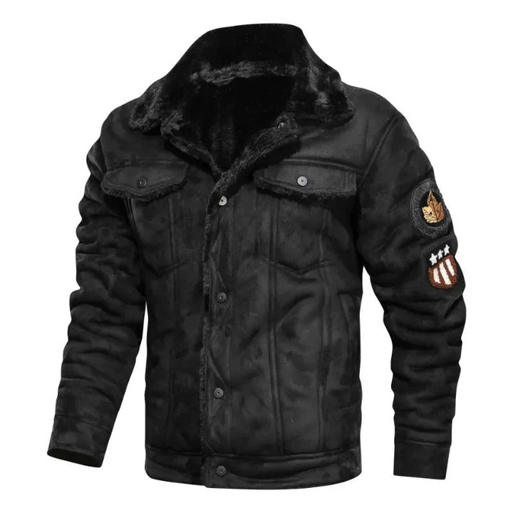 Danniel - Elegante Chaqueta De Cuero Cálida Con Forro Polar