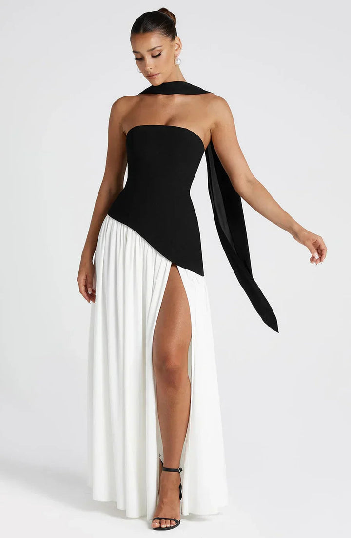 Zalfaa - Vestido Largo Sin Mangas Y Elegante