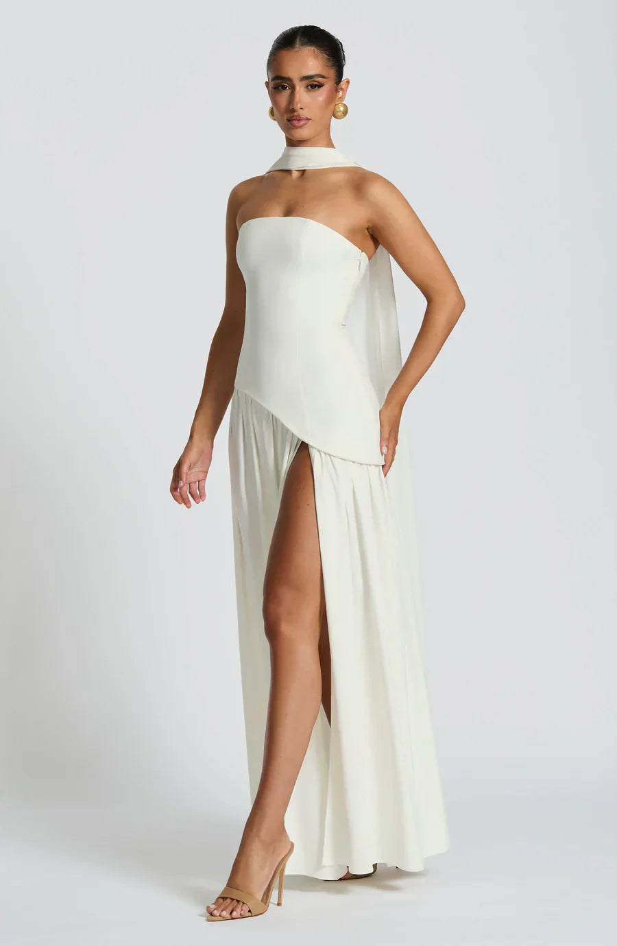 Zalfaa - Vestido Largo Sin Mangas Y Elegante