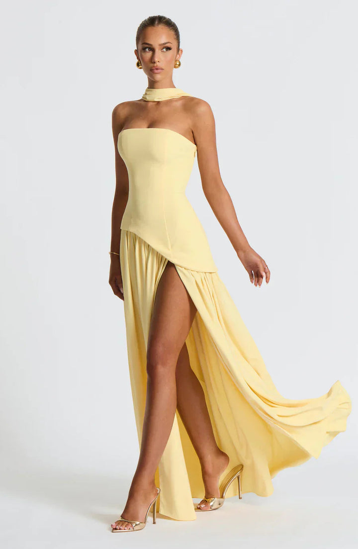 Zalfaa - Vestido Largo Sin Mangas Y Elegante