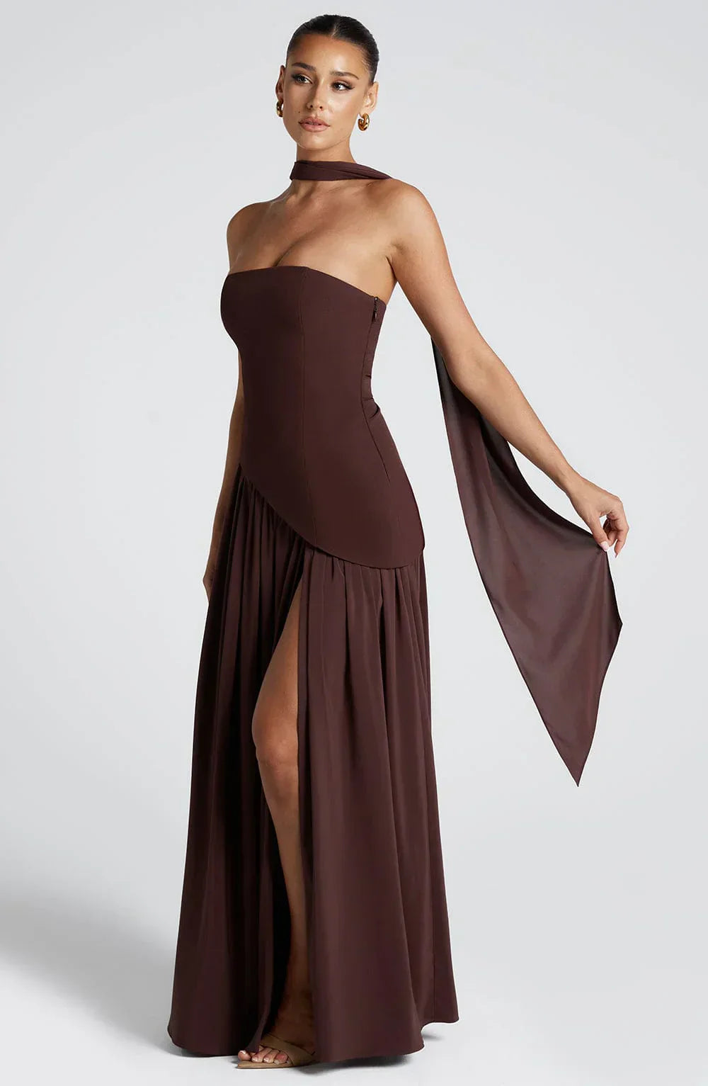 Zalfaa - Vestido Largo Sin Mangas Y Elegante