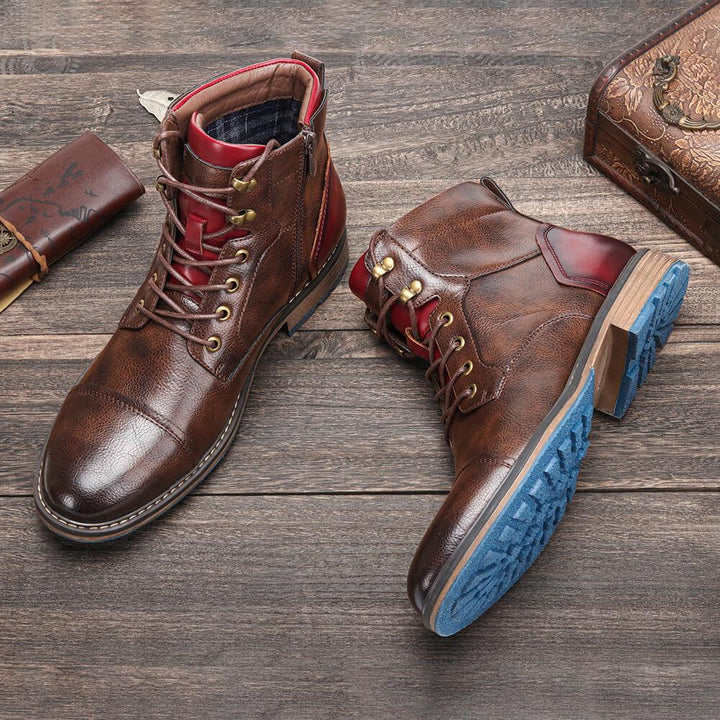 Bjarni - Botas Oxford de Piel de Primera Calidad Hechas a Mano