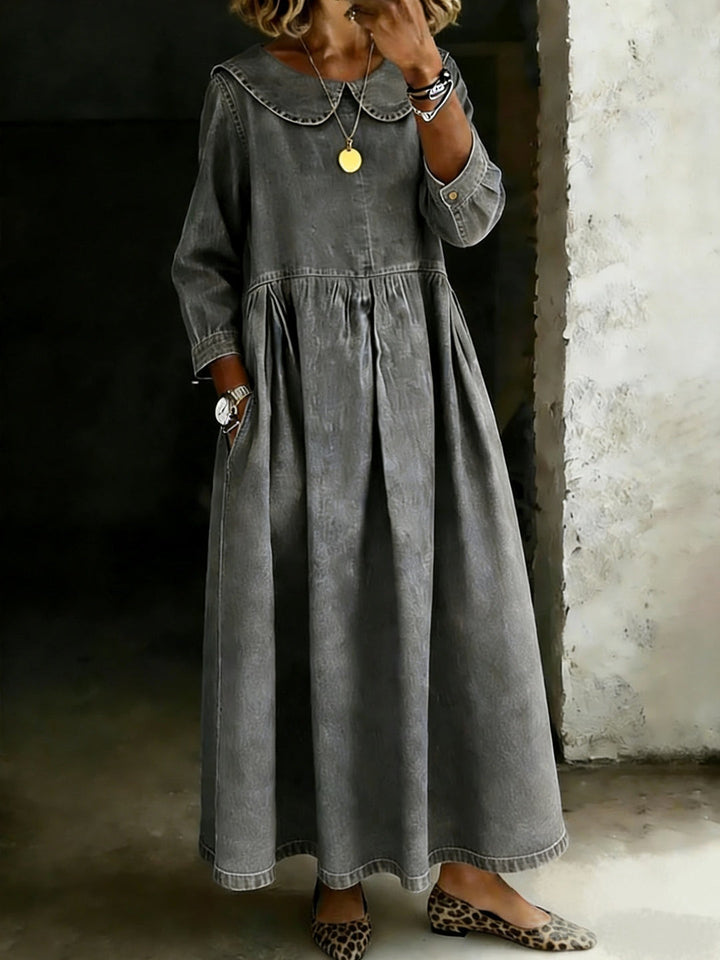 Dasol - Vestido Vaquero De Manga Larga