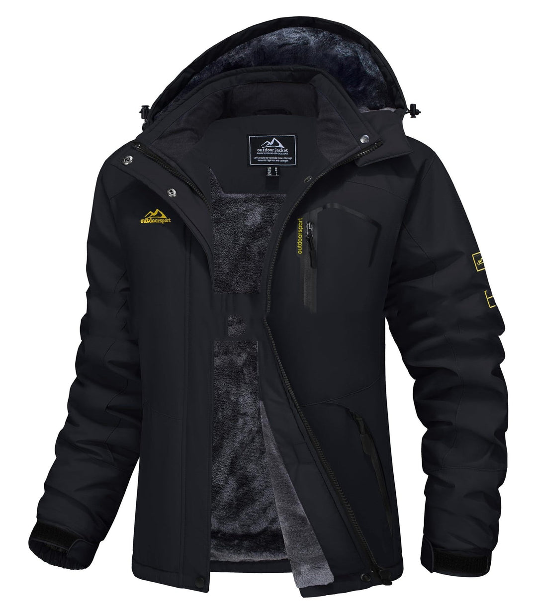 Jerieka - Chaqueta De Invierno Con Capucha Y Forro Polar