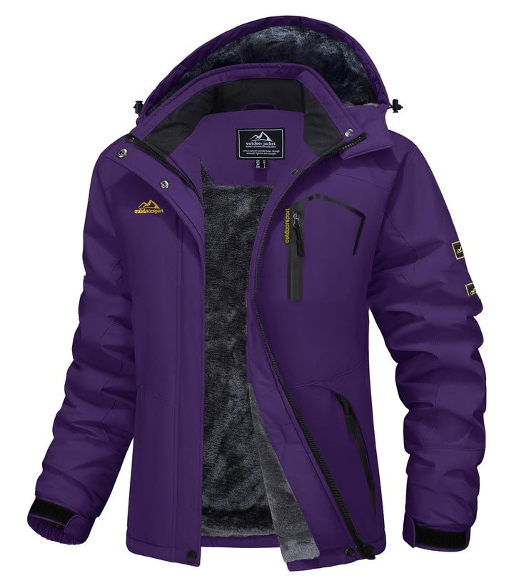 Jerieka - Chaqueta De Invierno Con Capucha Y Forro Polar