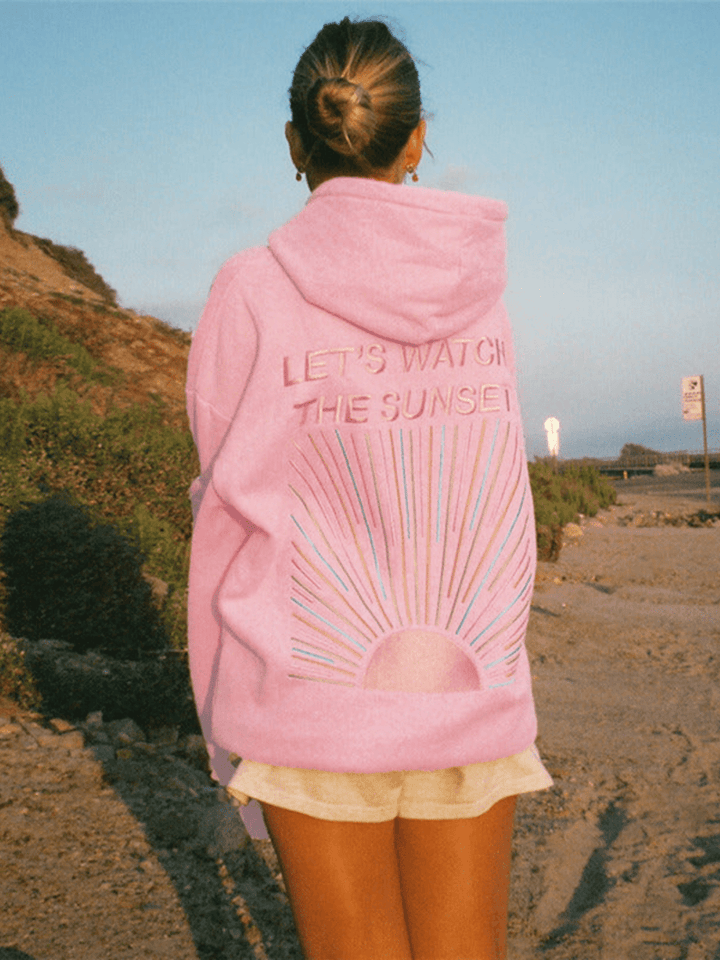 Norvile - Sudadera Con Capucha Sunset de Moda