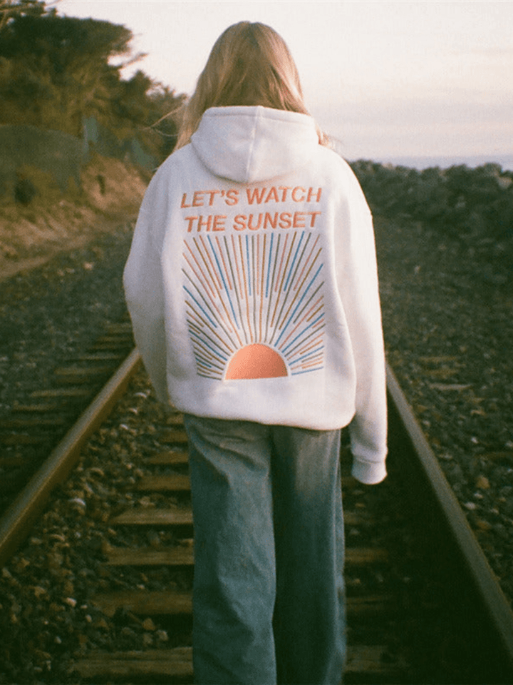 Norvile - Sudadera Con Capucha Sunset de Moda