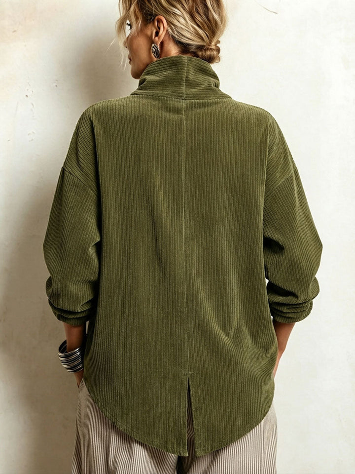 Moniza - Jersey Asimétrico De Pana Con Botones