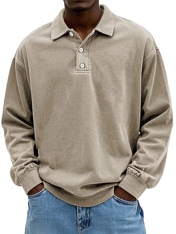 Johannes - Camisa Vintage de Manga Larga