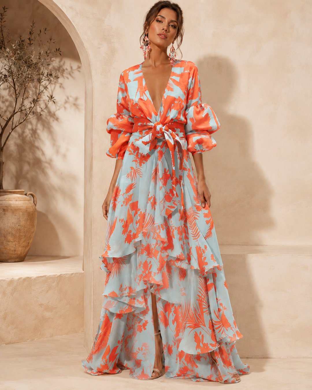 Liaya - Elegante Vestido «Jardín De Corales»