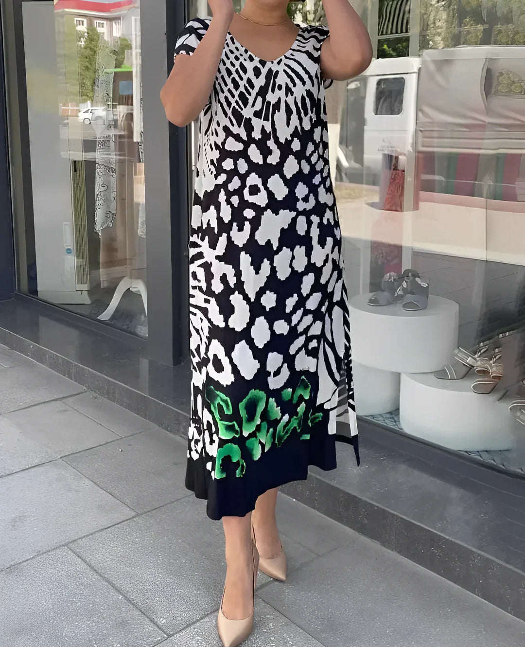 Elissa - Vestido Casual Estampado