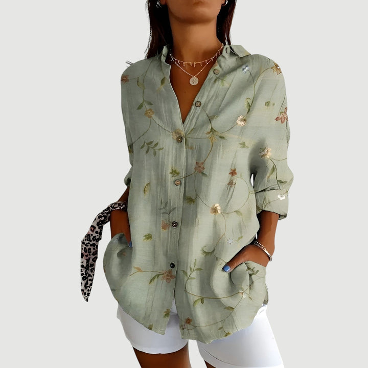 Hajnalka - Blusa Con Diseño Colorido
