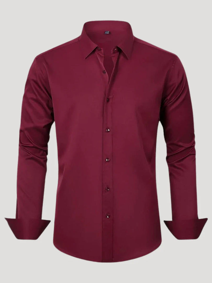 Bordon - Camisa Elástica Sin Planchar Con Botones