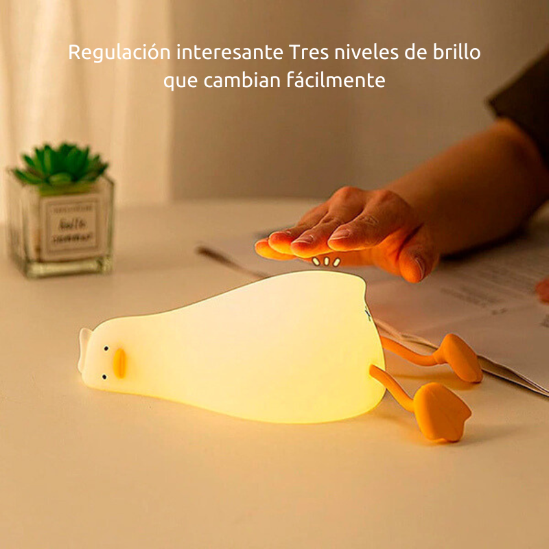 LumaDuck - Adorable Lámpara De Silicona Con Duc Tumbado