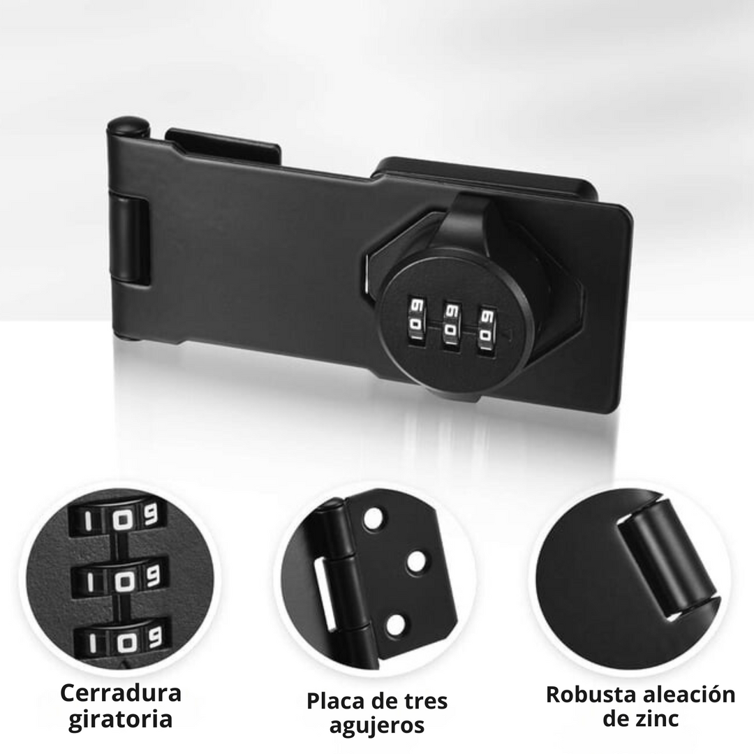 SafeKey - Cerradura De Pestillo Con Contraseña Para Armarios