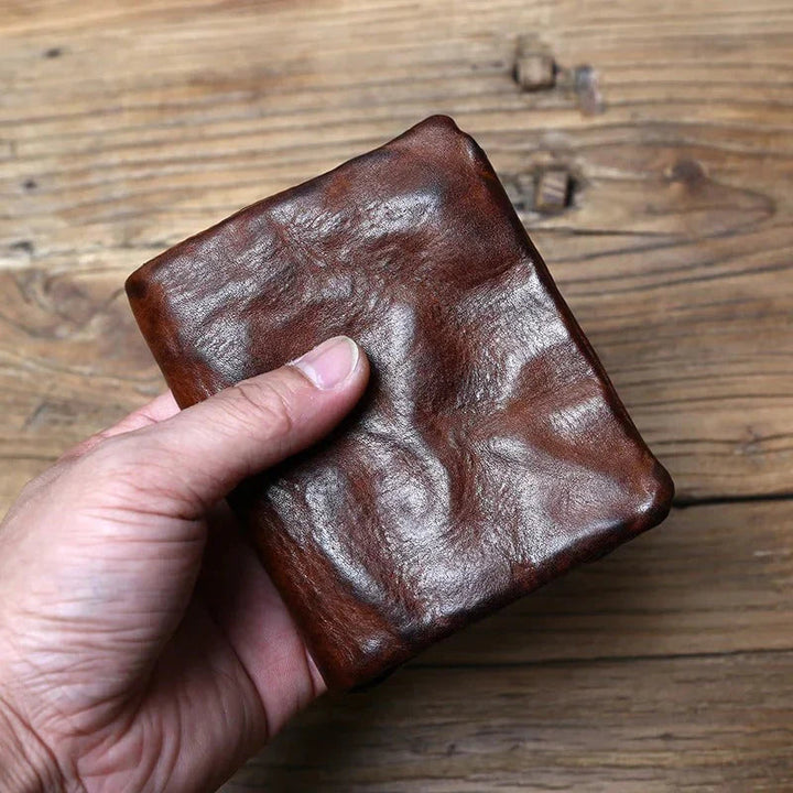 TruePouch - Cartera De Cuero Con Cremallera