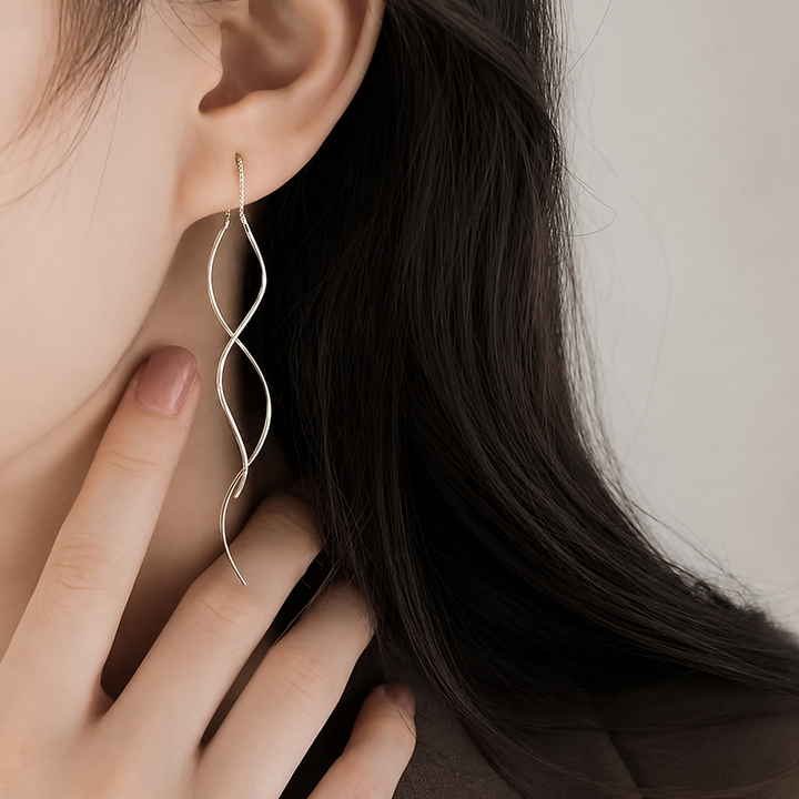 Idalina - Pendientes de Plata de Ley