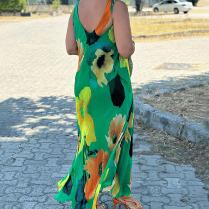 Marjo - Vestido Floral Suave Sin Mangas