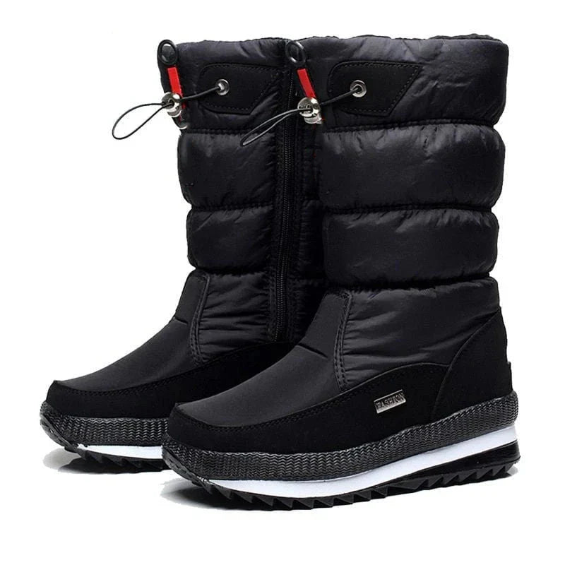 Karla - Botas De Nieve Impermeables De Piel Sintética