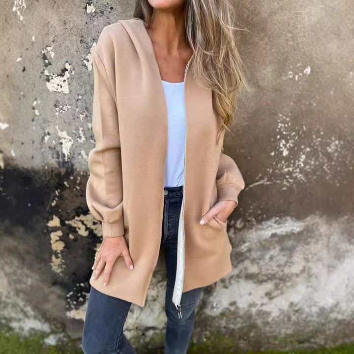 Karletta - Chaqueta Con Capucha, Cremallera y Bolsillos