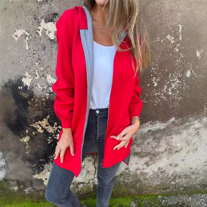 Karletta - Chaqueta Con Capucha, Cremallera y Bolsillos