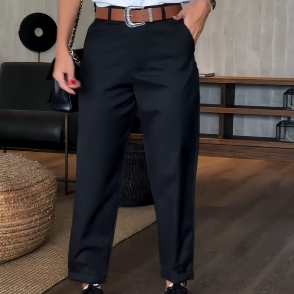 Angelina - Pantalón de Traje a Rayas