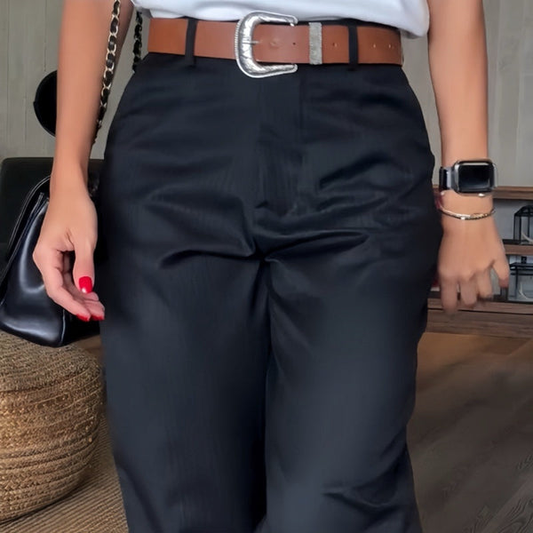 Angelina - Pantalón de Traje a Rayas