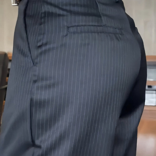 Angelina - Pantalón de Traje a Rayas