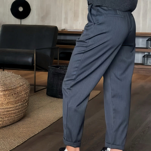 Angelina - Pantalón de Traje a Rayas