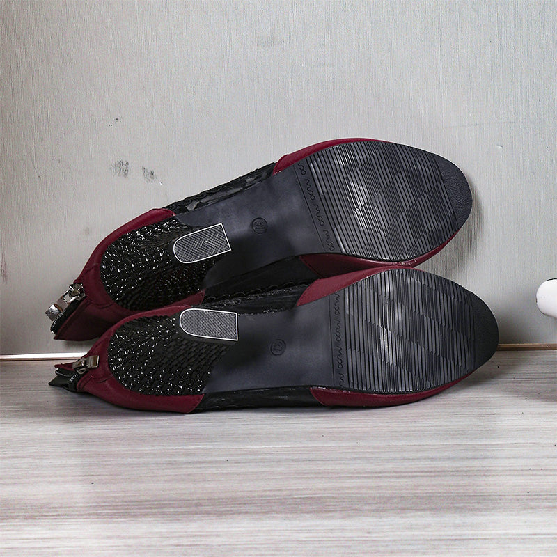 Janneke - Elegantes Zapatos de Tacón Alto de Encaje