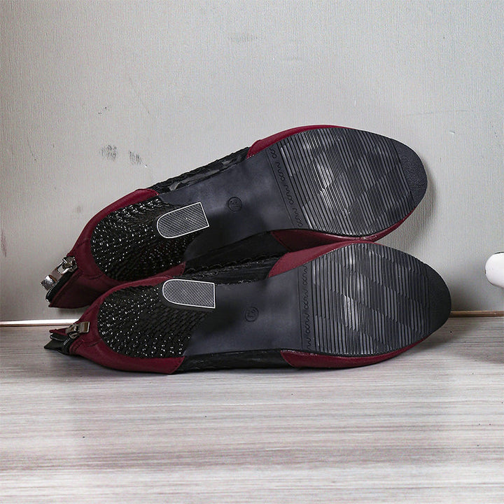 Janneke - Elegantes Zapatos de Tacón Alto de Encaje