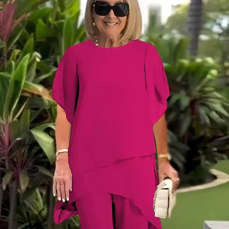 Lianah - Conjunto De Blusa y Pantalón Ancho