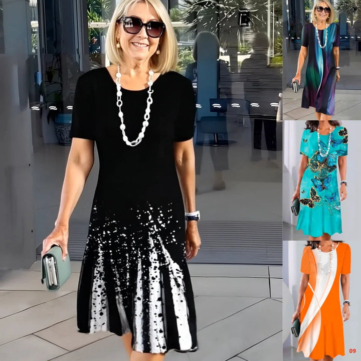 Lourah – Vestido Midi Plisado Estampado