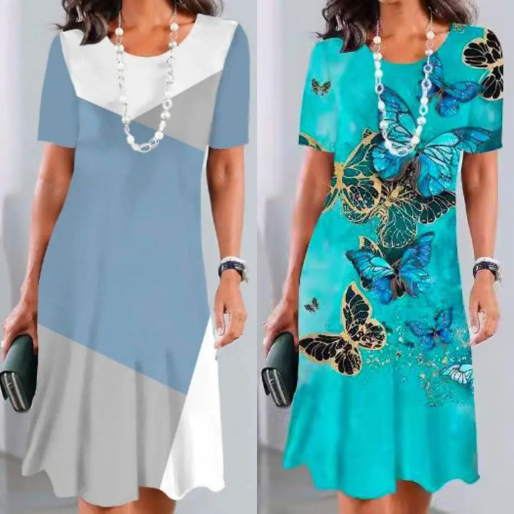 Lourah – Vestido Midi Plisado Estampado