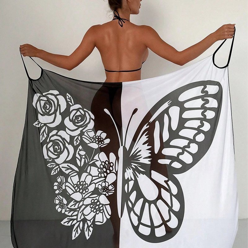 Melora - Pareo Con Estampado De Mariposas