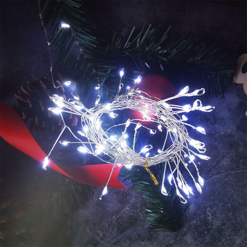 TwinkleWire - Guirnalda De Luces Pirotécnicas De Alambre De Cobre Con Mando a Distancia