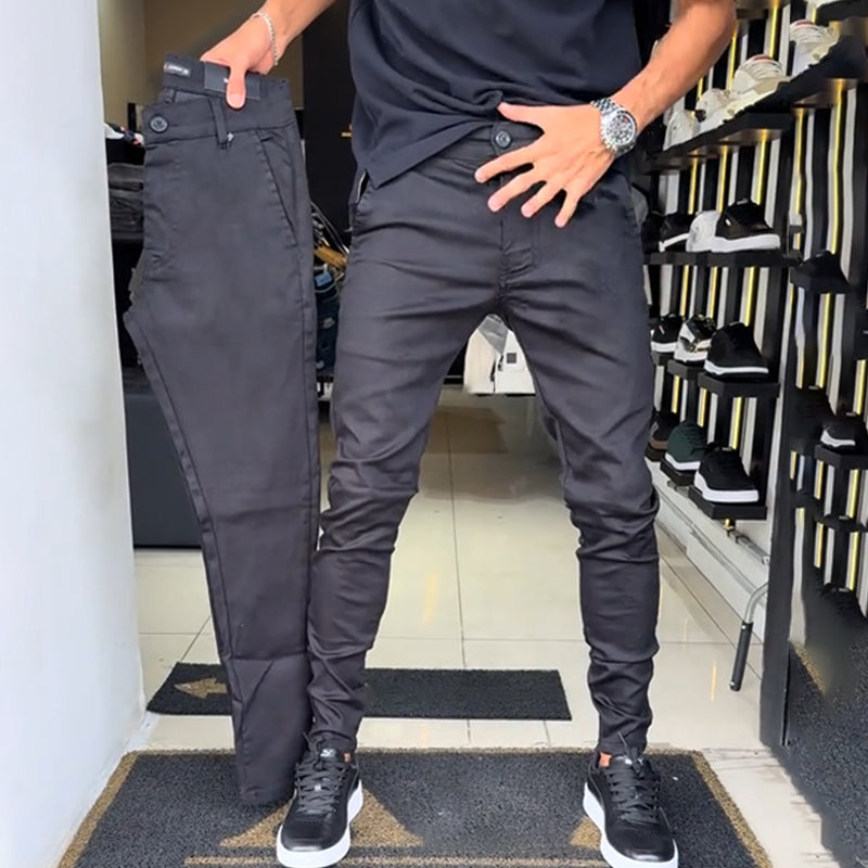 Boret - Pantalones Casuales De Corte Ajustado