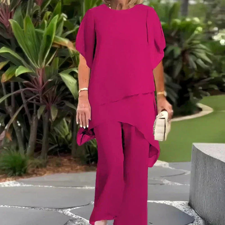 Panam - Conjunto de Pantalones de Pierna Ancha