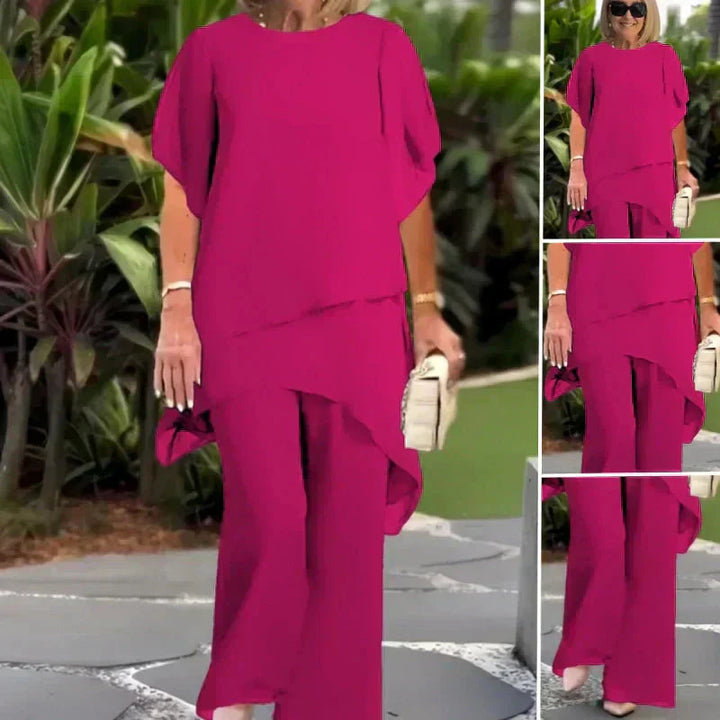Panam - Conjunto de Pantalones de Pierna Ancha