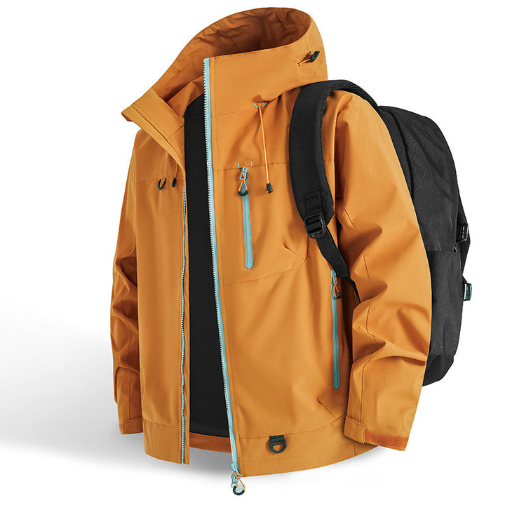 DriftEdge - Impermeable Cremallera Senderismo Chamarra