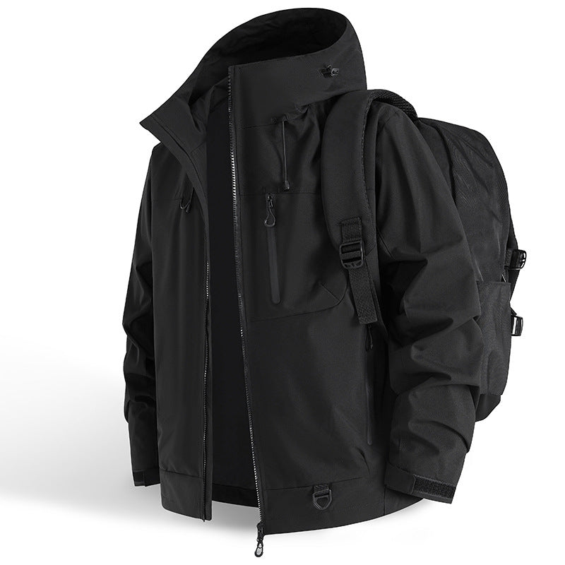 DriftEdge - Impermeable Cremallera Senderismo Chamarra