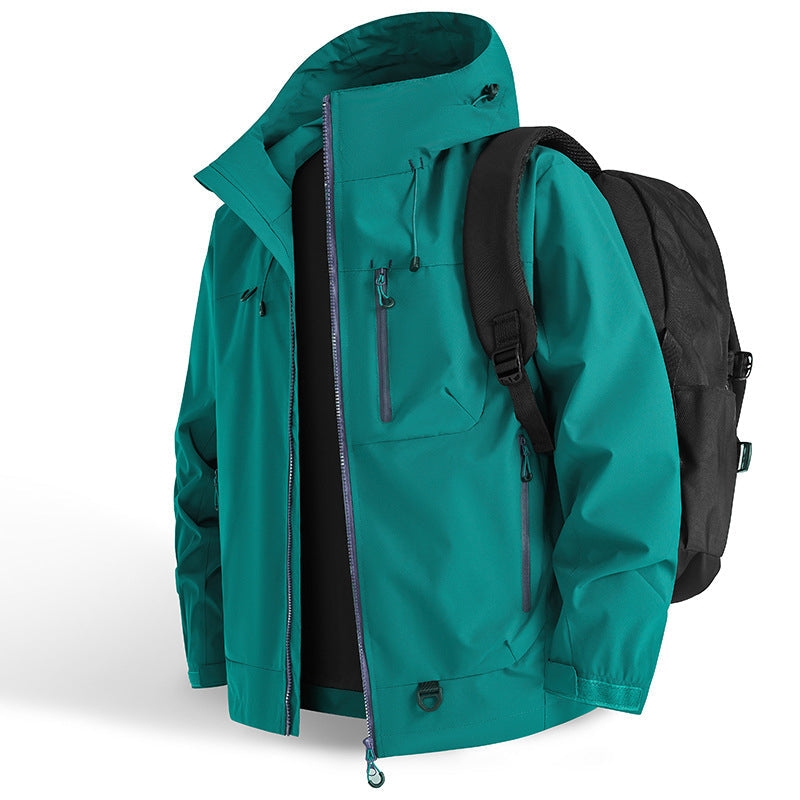 DriftEdge - Impermeable Cremallera Senderismo Chamarra