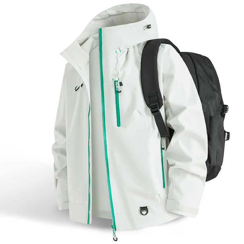 DriftEdge - Impermeable Cremallera Senderismo Chamarra