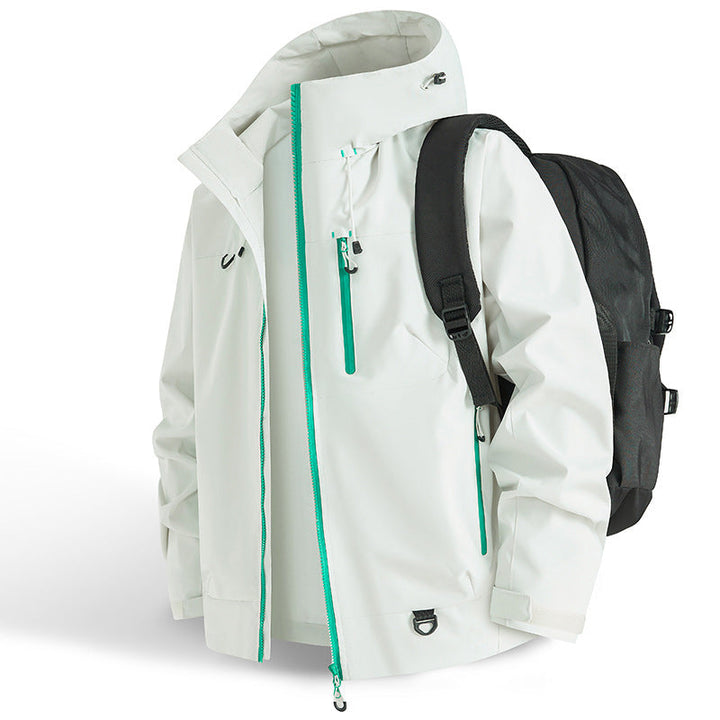 DriftEdge - Impermeable Cremallera Senderismo Chamarra