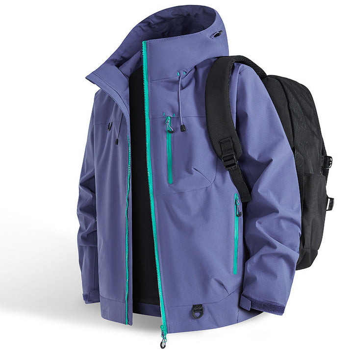 DriftEdge - Impermeable Cremallera Senderismo Chamarra
