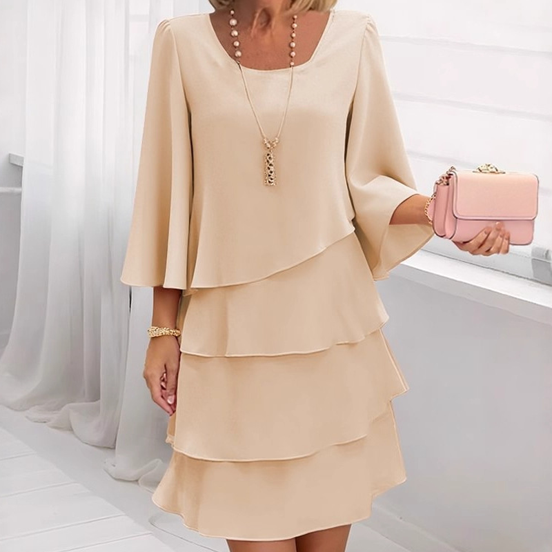 Ishari - Vestido Elegante Con Escote Cuadrado