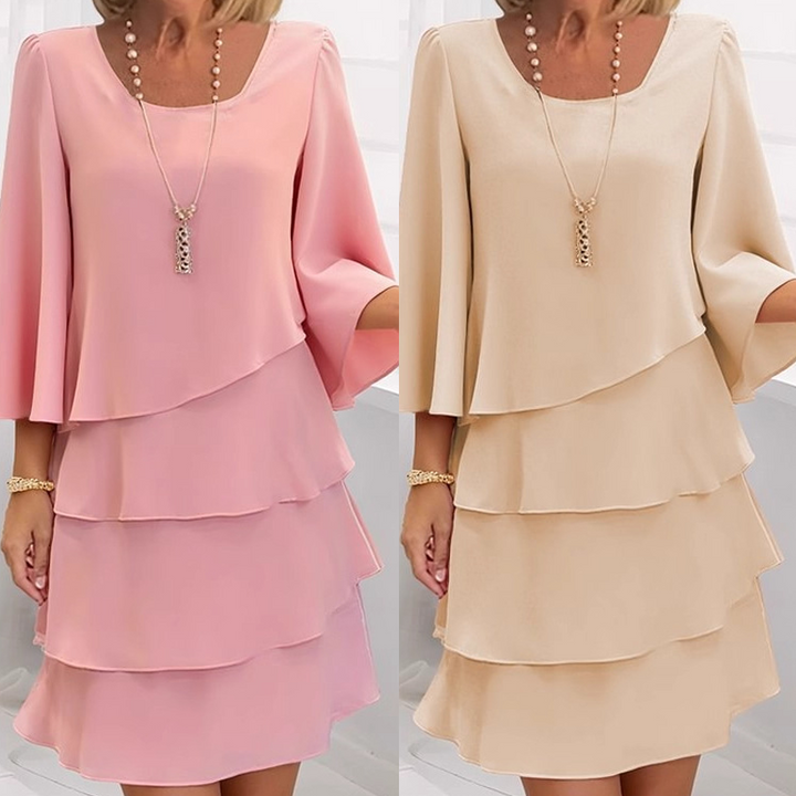 Ishari - Vestido Elegante Con Escote Cuadrado