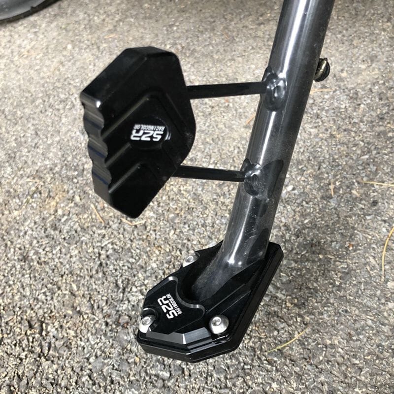 BalanceGuard - Placa De Extensión Para El Caballete Lateral De La Motocicleta Almohadilla De Apoyo Para Los Pies